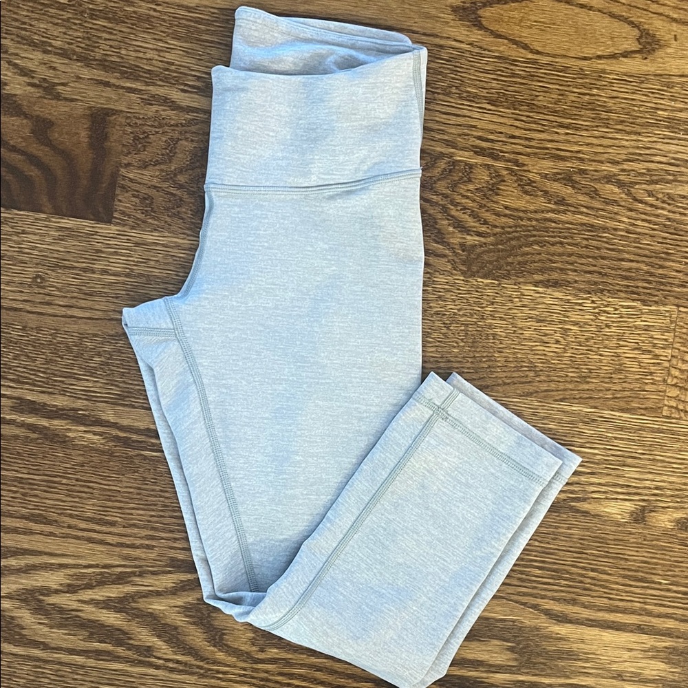 Lululemon Light Gray Pinkish capris